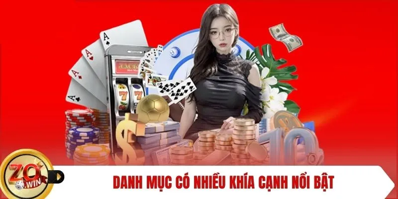 Danh mục có nhiều khía cạnh nổi bật