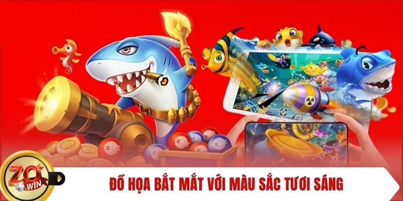 Đồ họa bắt mắt với màu sắc tươi sáng