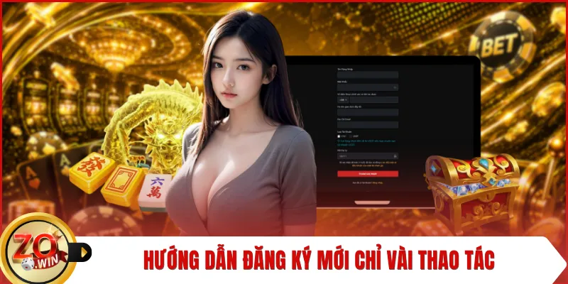 Hướng dẫn đăng ký mới chỉ vài thao tác