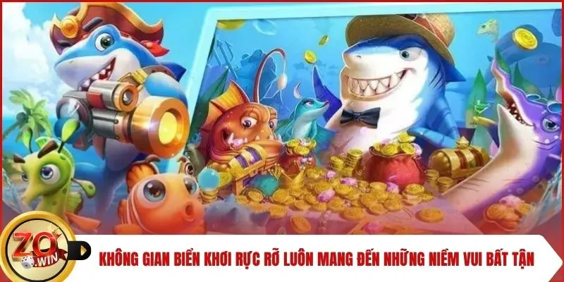 Không gian biển khơi rực rỡ luôn mang đến những niềm vui bất tận