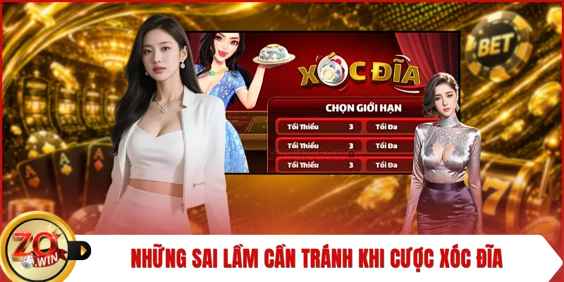 Những sai lầm cần tránh khi cược xóc đĩa