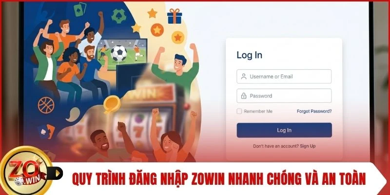 Quy trình đăng nhập ZOWIN nhanh chóng và an toàn