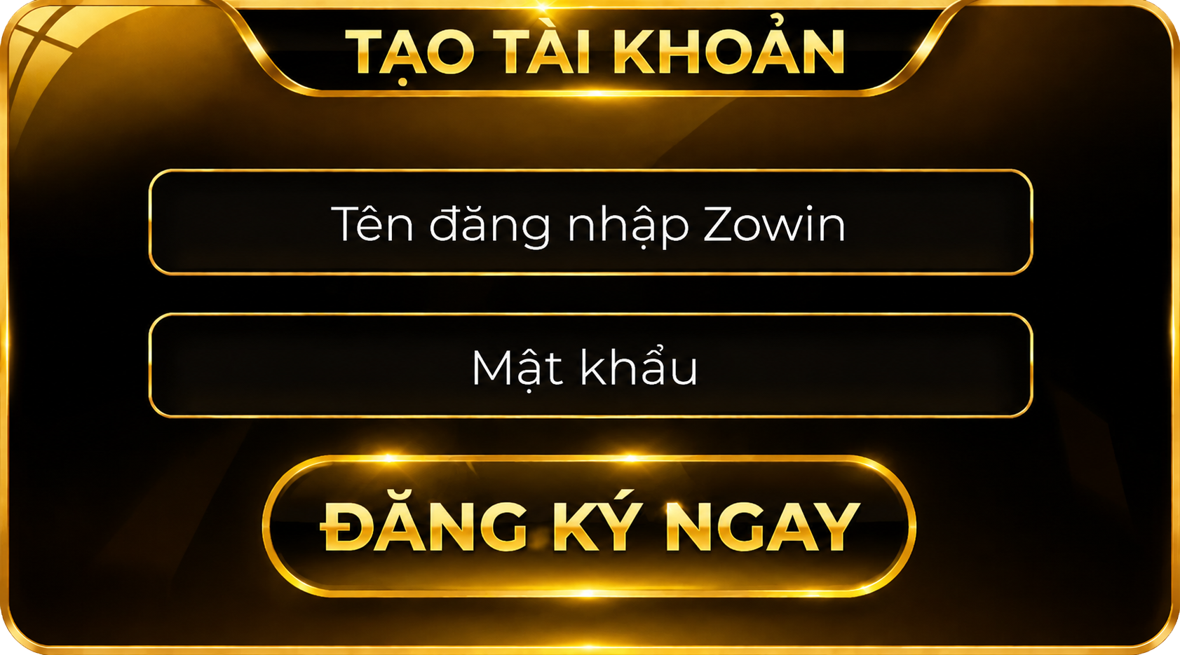Mẫu đăng ký Zowin